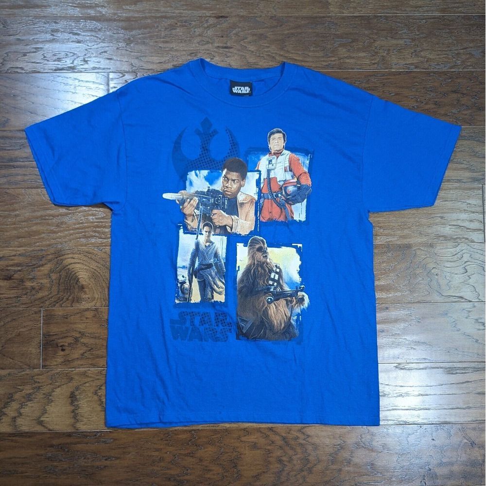 Star Wars T Shirt‎ Promo Tee Lucasfilm Short Sleeve Blue Men's Large
